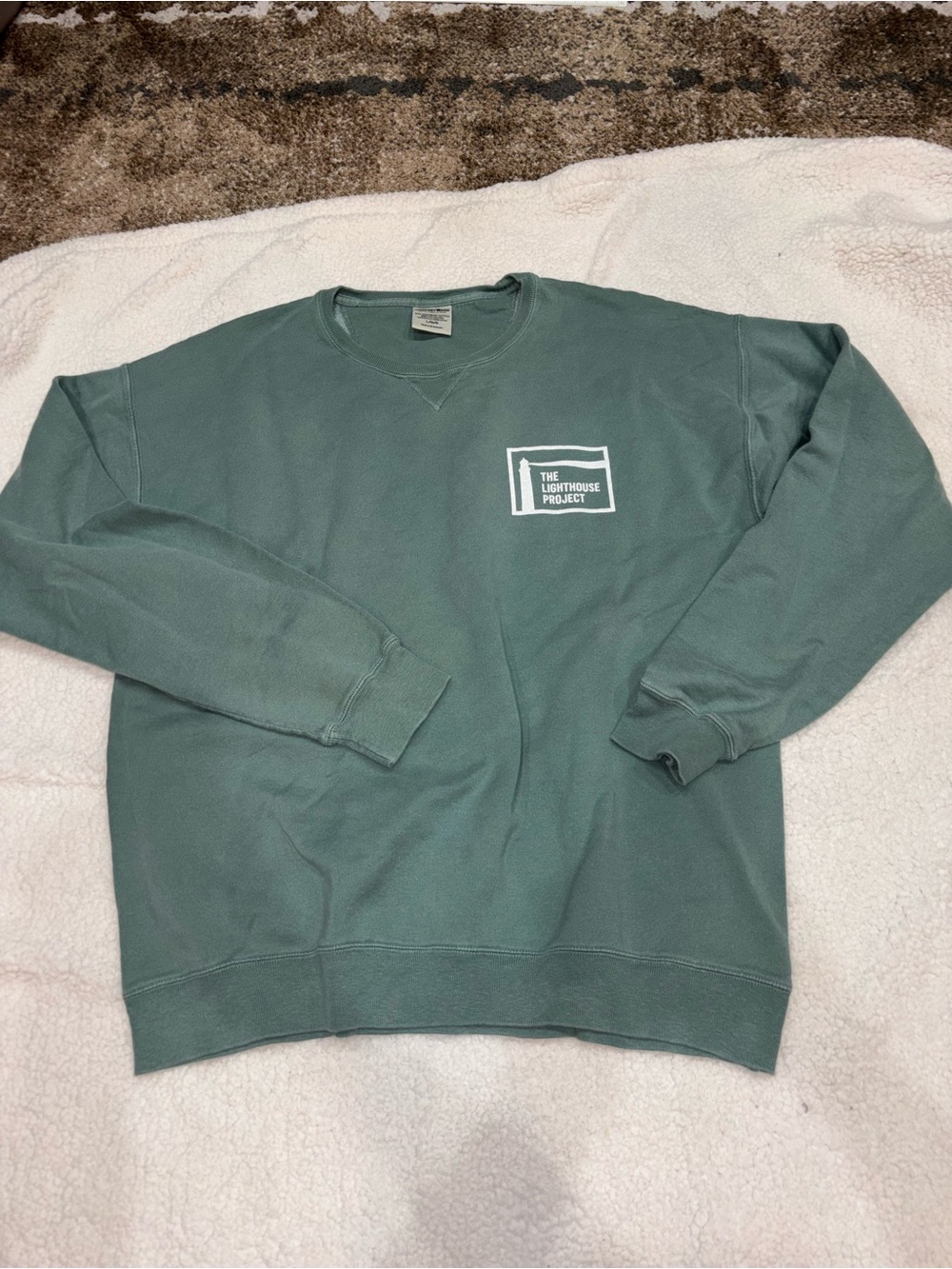 The Lighthouse Project Green Crewneck L